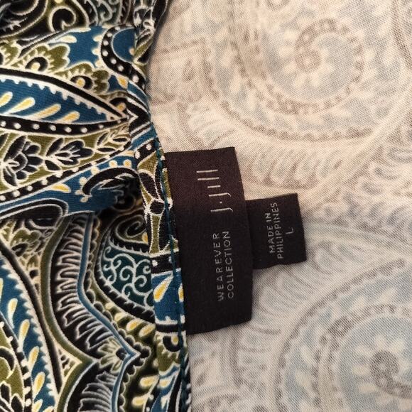 J Jill Wearever Collection Tunic Tank Top Floral Paisley - Picture 11 of 11